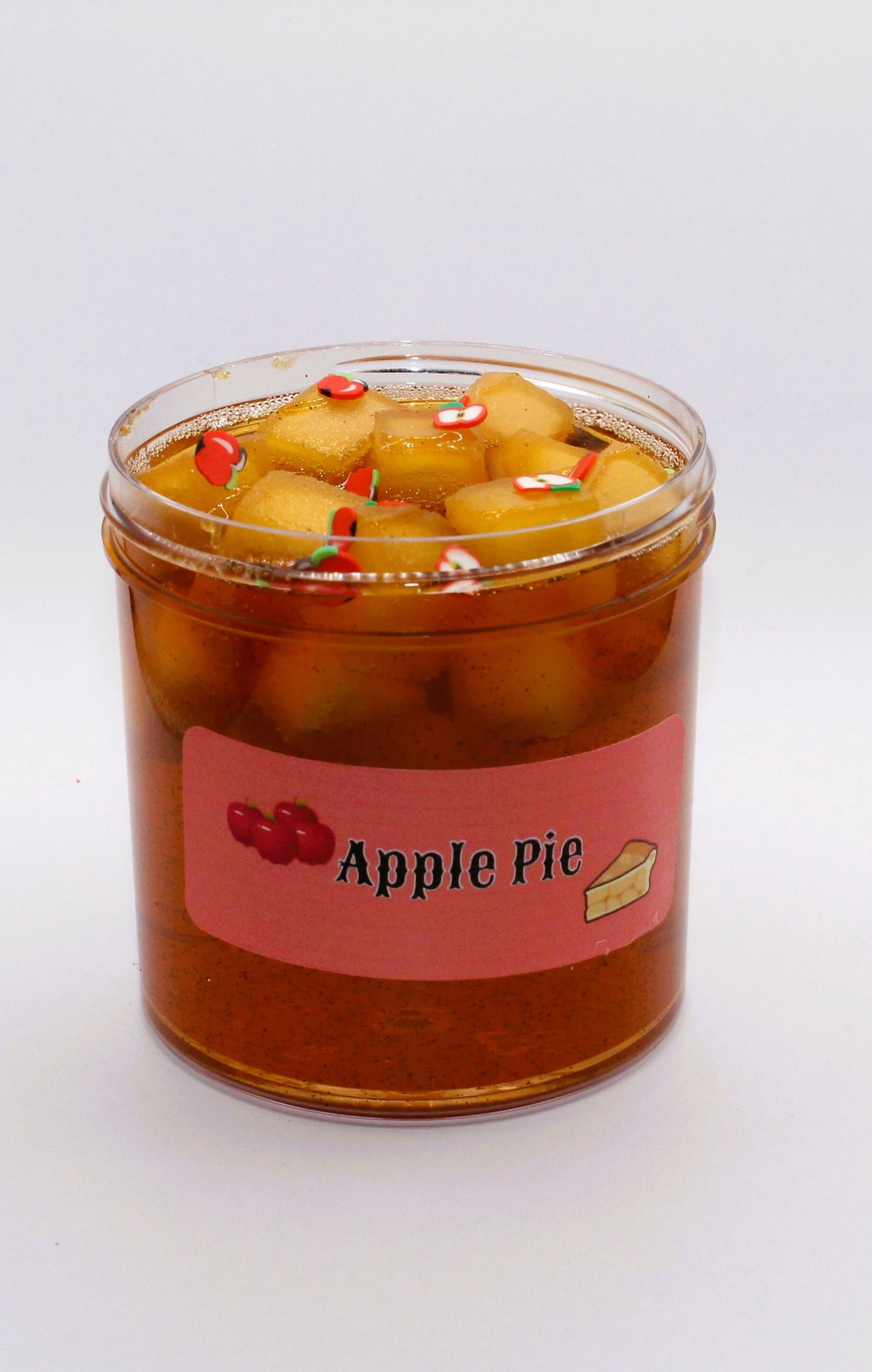 Apple Pie Slime - Jelly Cube Clear Slime - Lightly Scented Apple pie slime